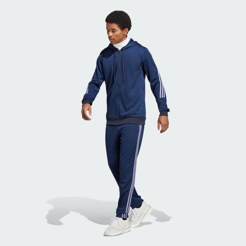 Adidas tracksuit blå new arrivals