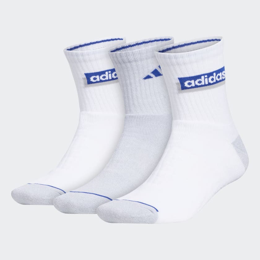 adidas M SPT LIN 2 3PK High Quarter Socks - White | Men's Training ...