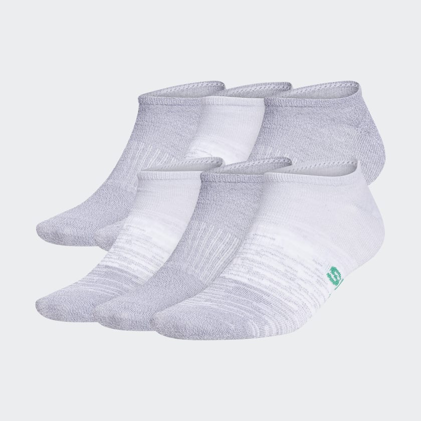 adidas Superlite Badge of Sport No-Show Socks 6 Pairs - White | Men's ...