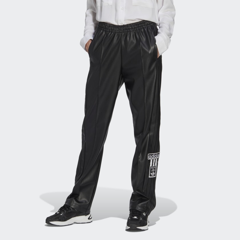 adidas Centre Stage Faux Leather Adibreak Pants - Black | Lifestyle | adidas US