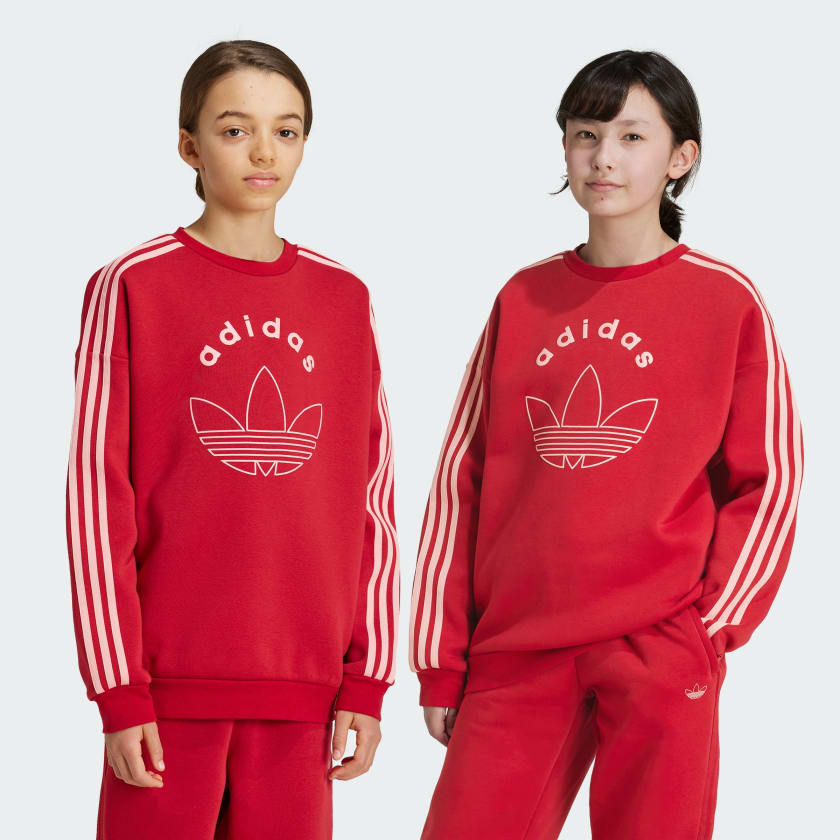 Adidas graphic crew sweatshirt on sale