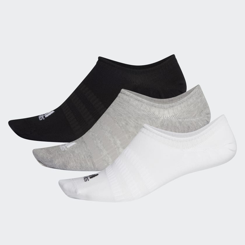 adidas No-Show Socken 3 Paar in Weiß Damen Bekleidung Strumpfware 
