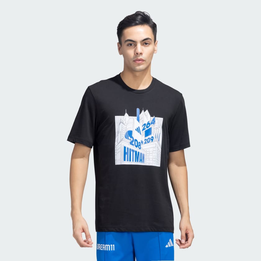 ADIDAS CRICKET ROHIT SHARMA HIGHEST SCORE TEE White adidas India