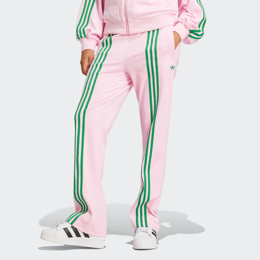 Adidas dusty pink track pants top