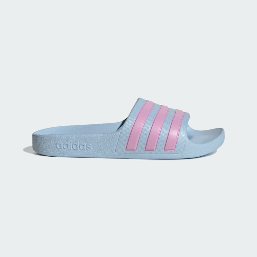 Light blue adidas sliders online