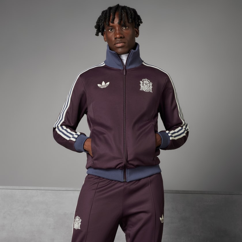 adidas Originals Velour BB Track Top Maroon XS : Amazon.in: Clothing &  Accessories