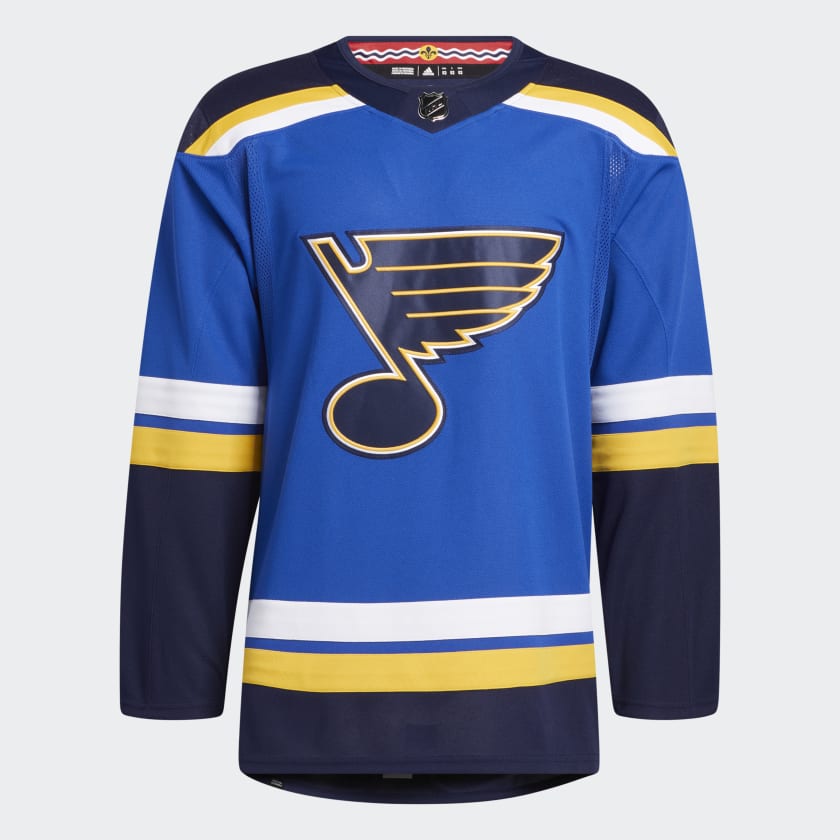 Customizable St Louis Blues Adidas Primegreen Authentic NHL Hockey Jersey - Home / L/52
