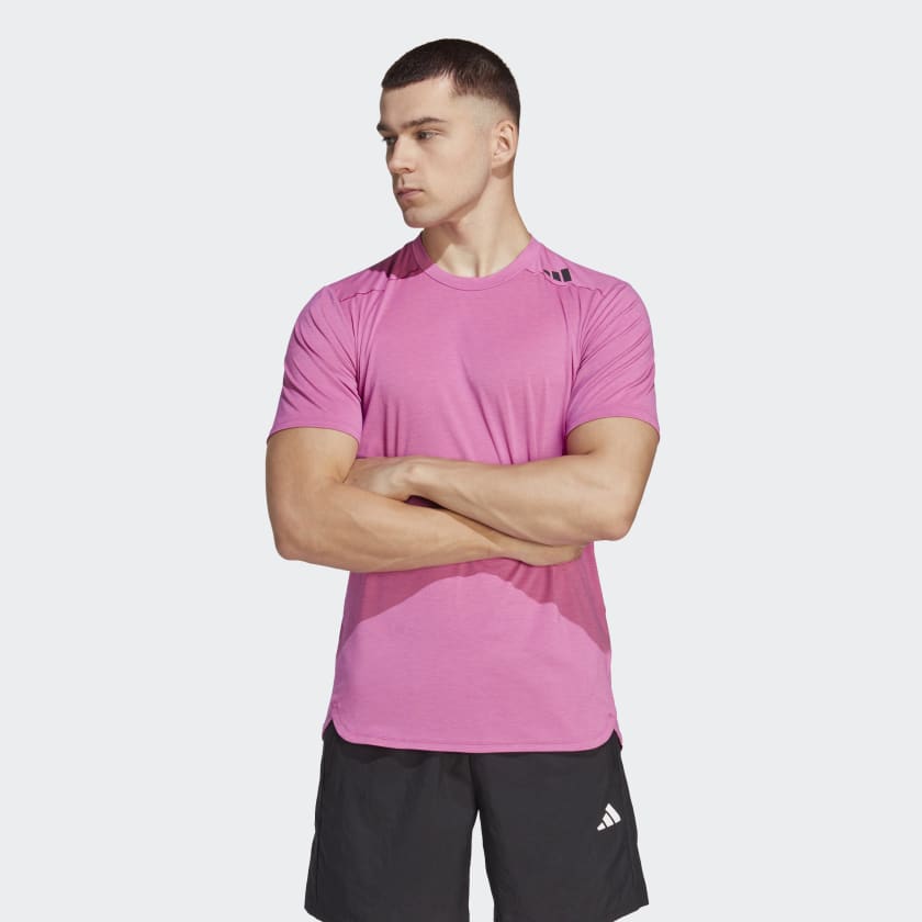 adidas Designed for Training AEROREADY HIIT Color-Shift Training Tee - Pink  | Men's Training | adidas US