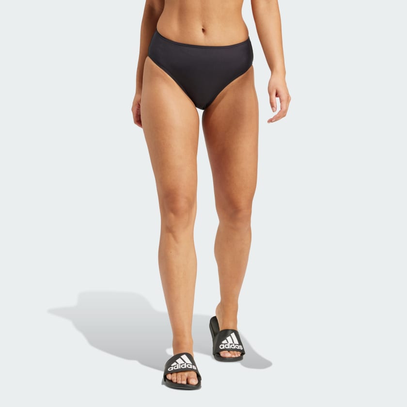 adidas Iconisea High Waist Bikini Bottoms Black adidas UK