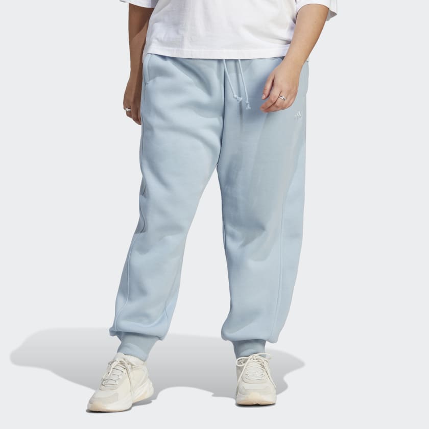 adidas ALL SZN Fleece Pants (Plus Size) - Blue | Women's Lifestyle | adidas  US
