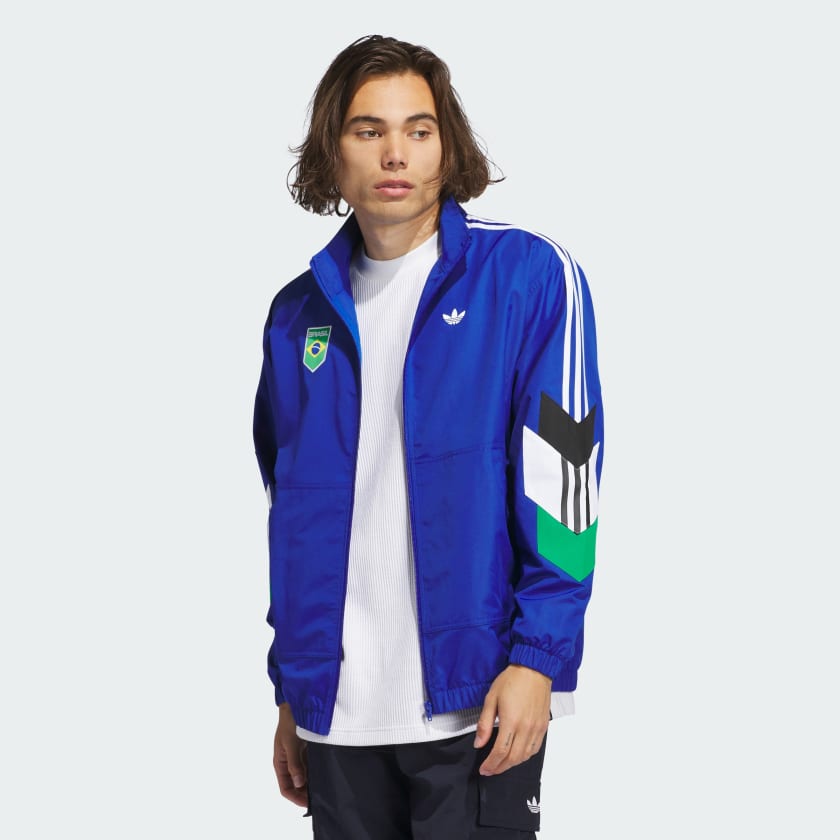 adidas Brasil Power of Three Track Jacket Blue adidas UK
