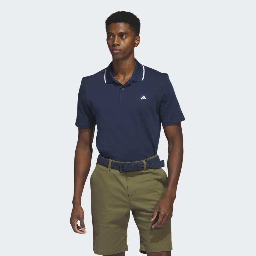 adidas Go-To Piqué Golf Polo Shirt - Blue | adidas Canada