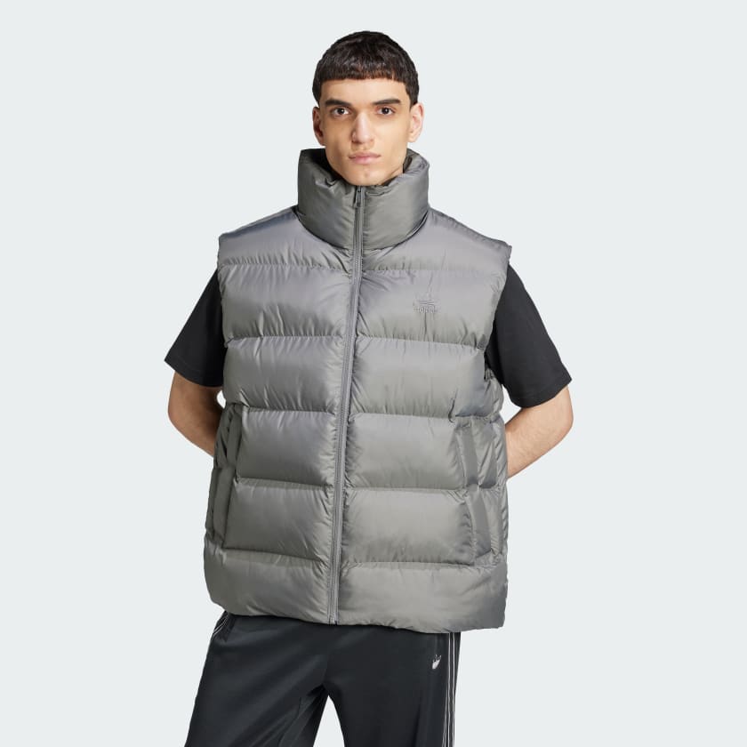 adidas Tonal Puffer Weste Grau adidas Deutschland