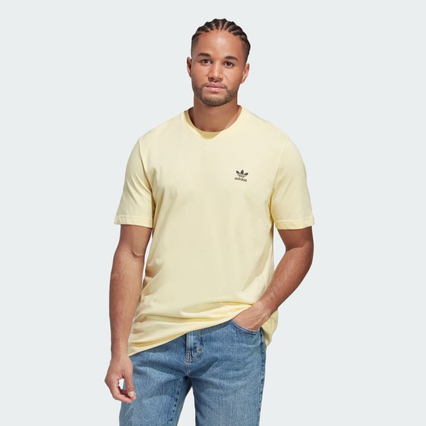 Yellow adidas originals t shirt clearance