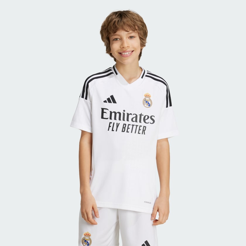 adidas Real Madrid 24 25 Home Jersey Kids White Free Shipping with adiClub adidas US