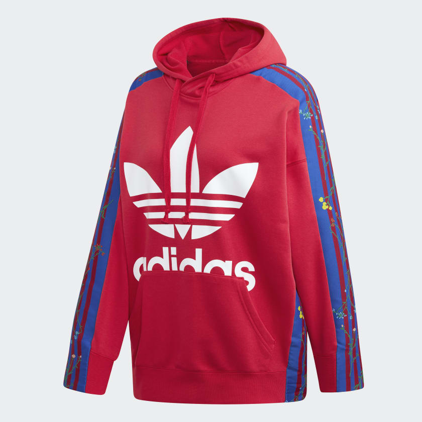 Fondo verde Catastrófico Redada adidas Floral Hoodie - Pink | adidas Australia