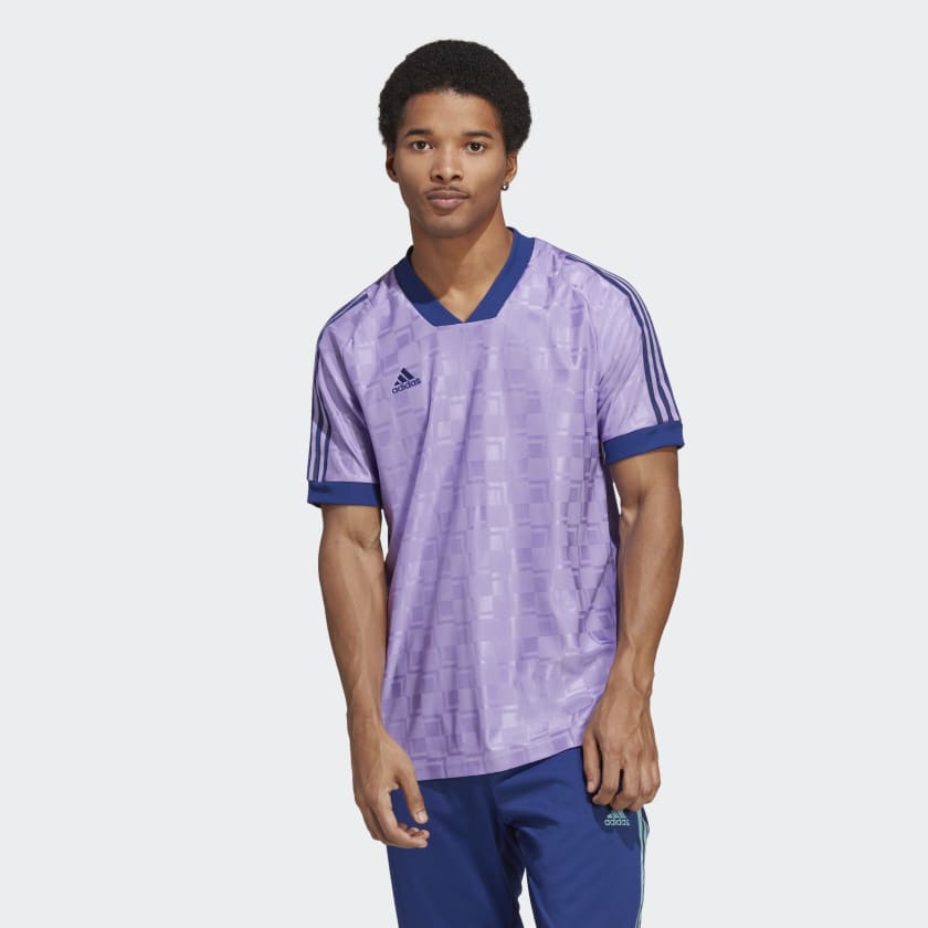 Adidas Men's T-Shirt - Purple - M