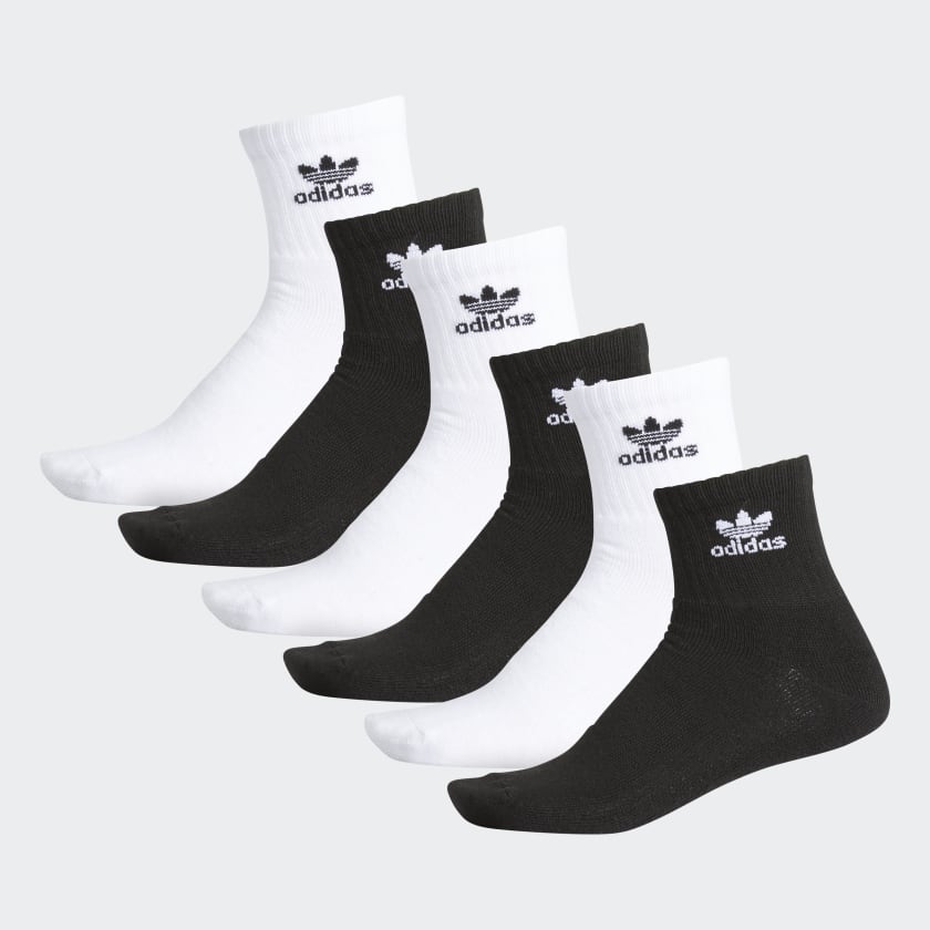 Stirre terning undskyld adidas Trefoil Quarter Socks 3 Pairs - Black | Unisex Lifestyle | adidas US