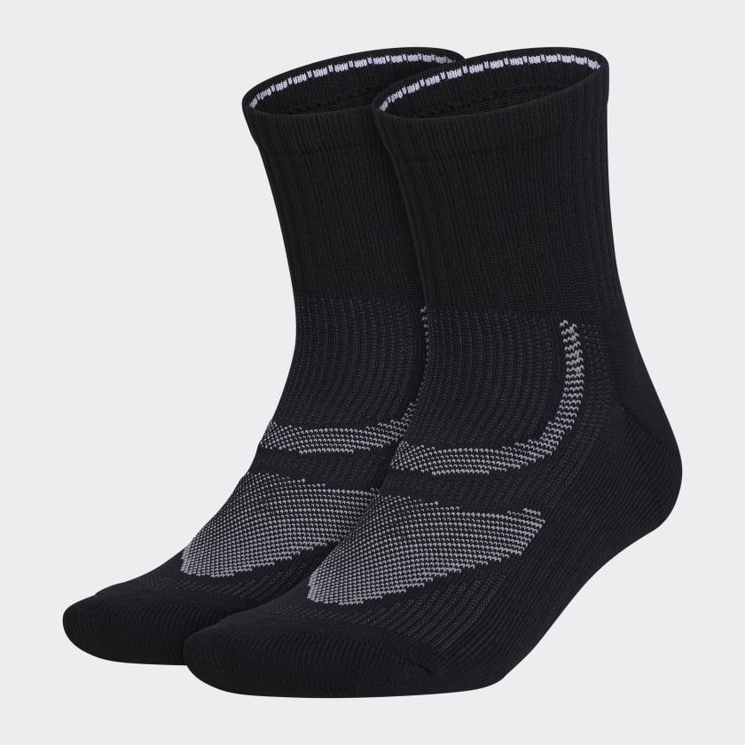 Huidige Om te mediteren koken adidas Superlite Performance Mid-Crew Socks 2 Pairs - Black | Unisex  Training | adidas US