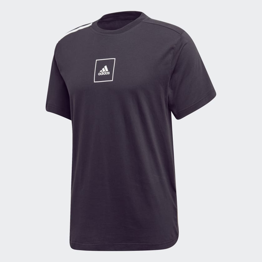 adidas 3 Stripes Tee Black adidas Thailand