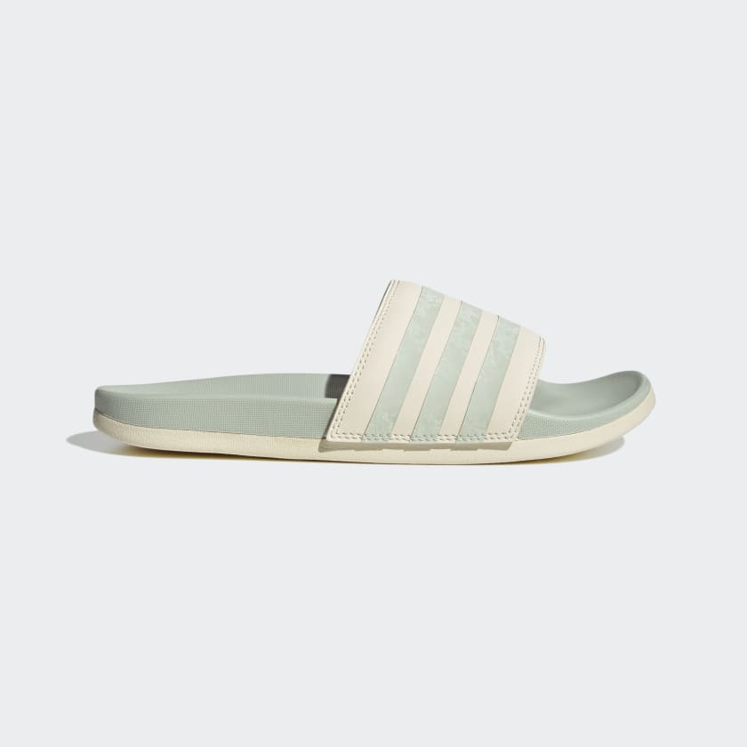 Adidas mint green hotsell slides