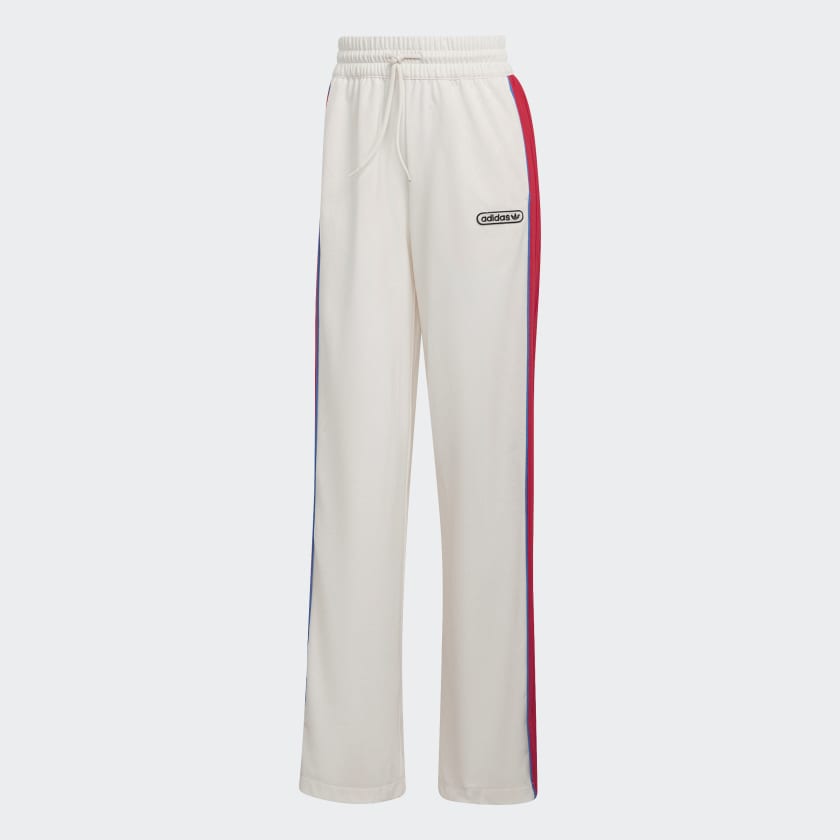 adidas Originals TRACK PANTS - Tracksuit bottoms - white/vivid red/off-white  