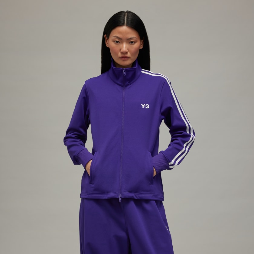 adidas Y 3 3 Stripes Track Top Purple Free Shipping with adiClub adidas Canada