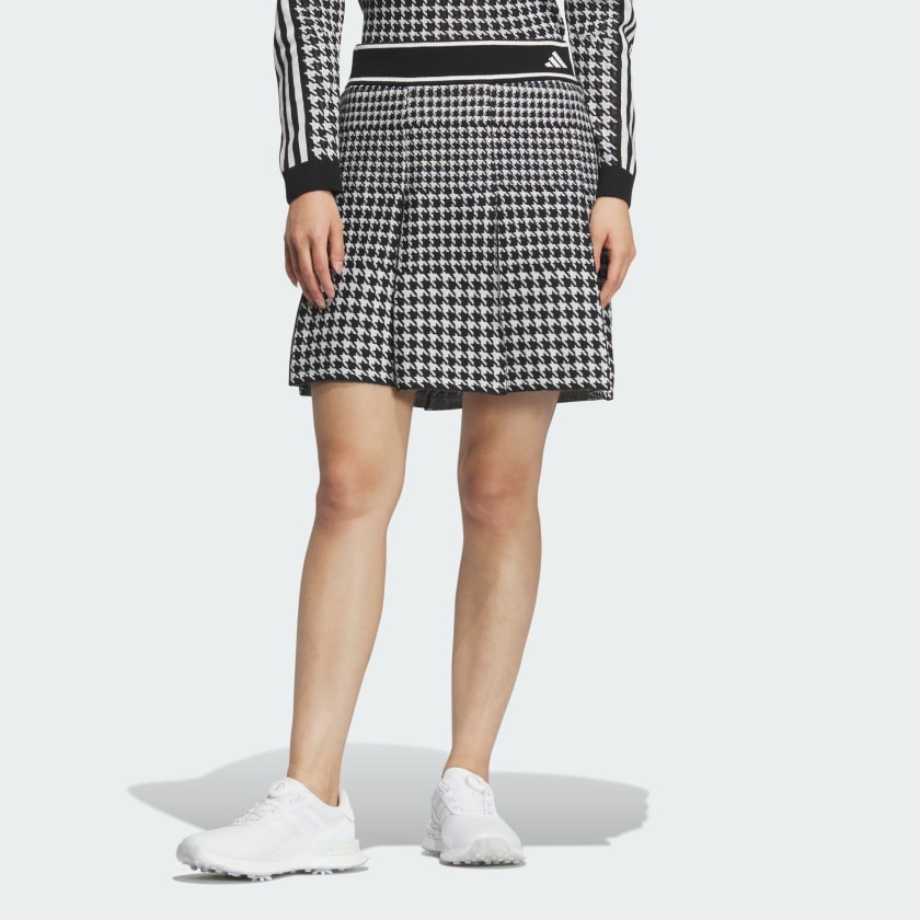 ブランド公式通販サイト アディダス PRIMEKNIT プリーツスカート ハウンドトゥース ウェア