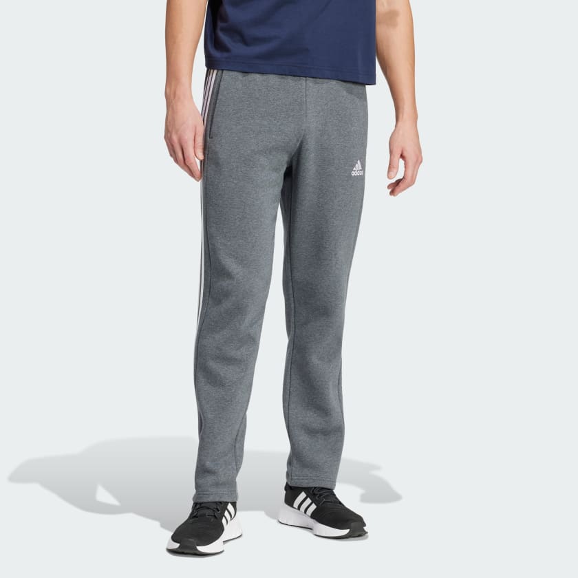 adidas Essentials FeelVivid Cotton fleece Straight Leg Sweat Pants - Grey