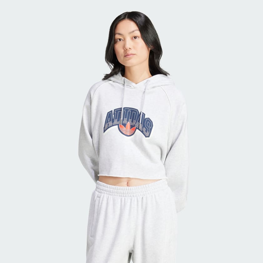 adidas The Safe Place Crop Hoodie - Pink | adidas Canada