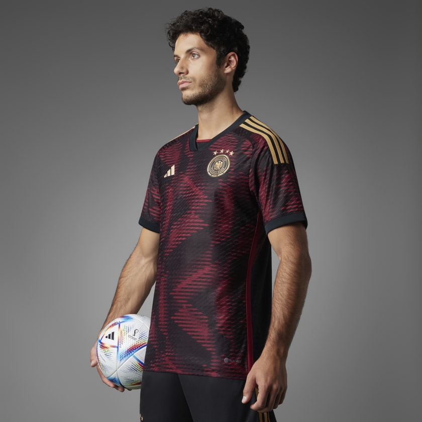 adidas Germany 22 Away Authentic Jersey - Black