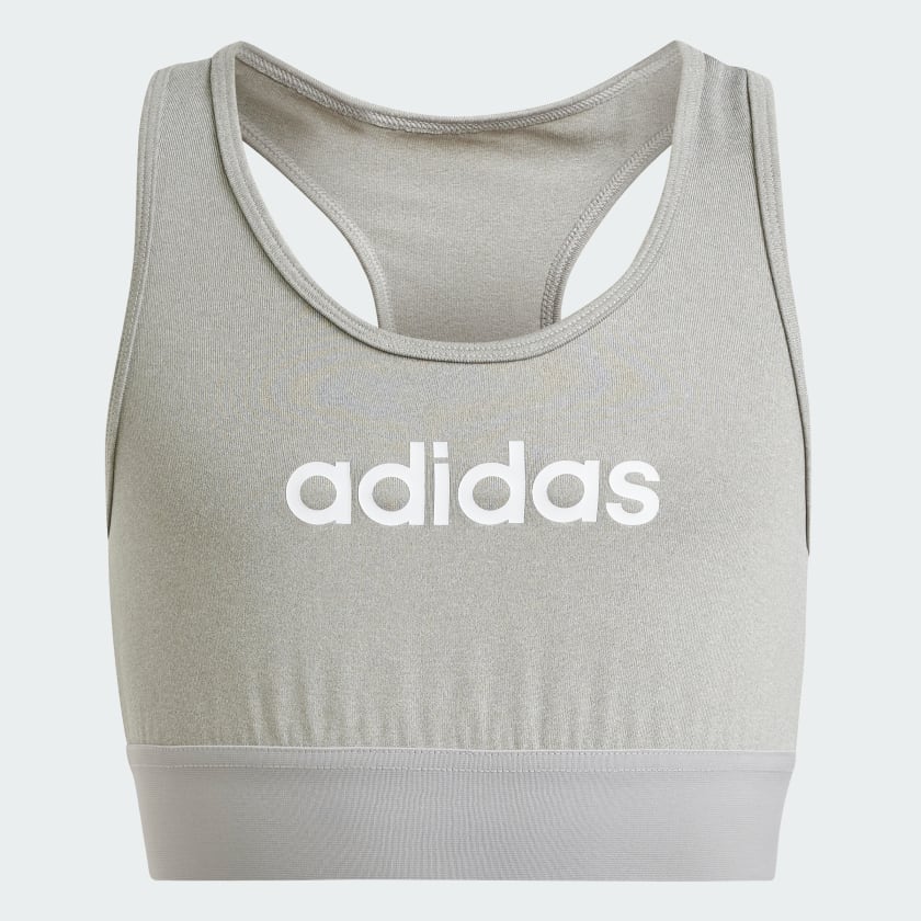 Top adidas Sports Single Jersey Fitted Bra Grigio adidas adidas Italia