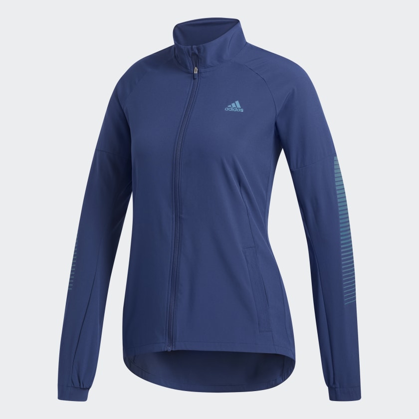 Jaqueta Rise Up N Run Azul adidas adidas Brasil