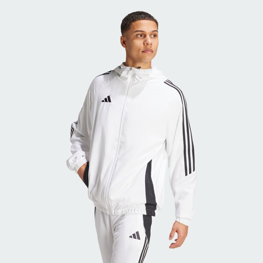 adidas Tiro 24 Windbreaker White Free Shipping with adiClub adidas US