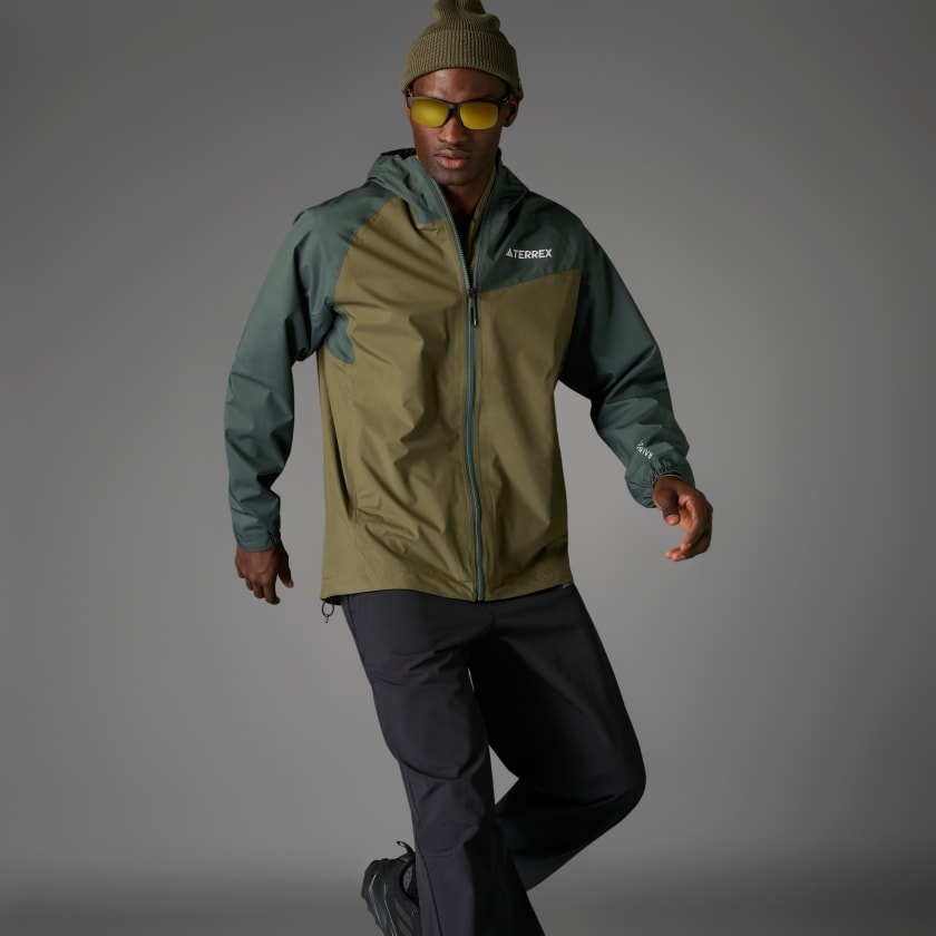 adidas Terrex Multi 2L RAIN.RDY Jacket - Green | Free adidas Terrex Multi 2L RAIN.RDY Jacket - Green | Free