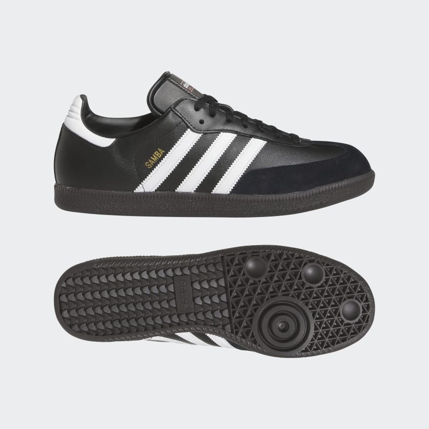 Schwarze und weiße Samba Leather Schuhe adidas Deutschland