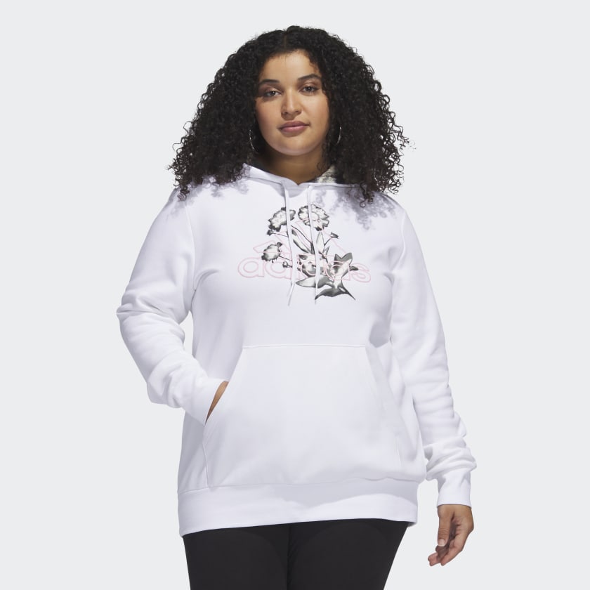 Opdagelse Pounding matchmaker adidas Bloom Hoodie (Plus Size) - White | adidas Canada