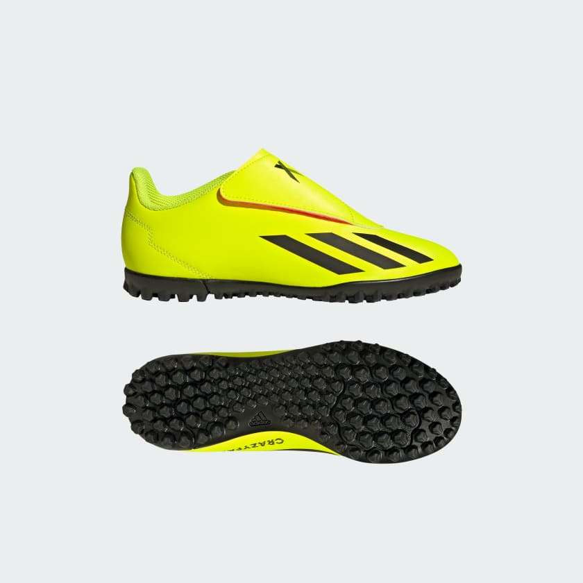 adidas X Crazyfast Club Hook-and-Loop Turf Boots - Yellow | adidas 