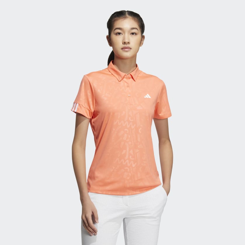 adidas AEROREADY Deboss Polo Shirt - Orange | adidas Malaysia