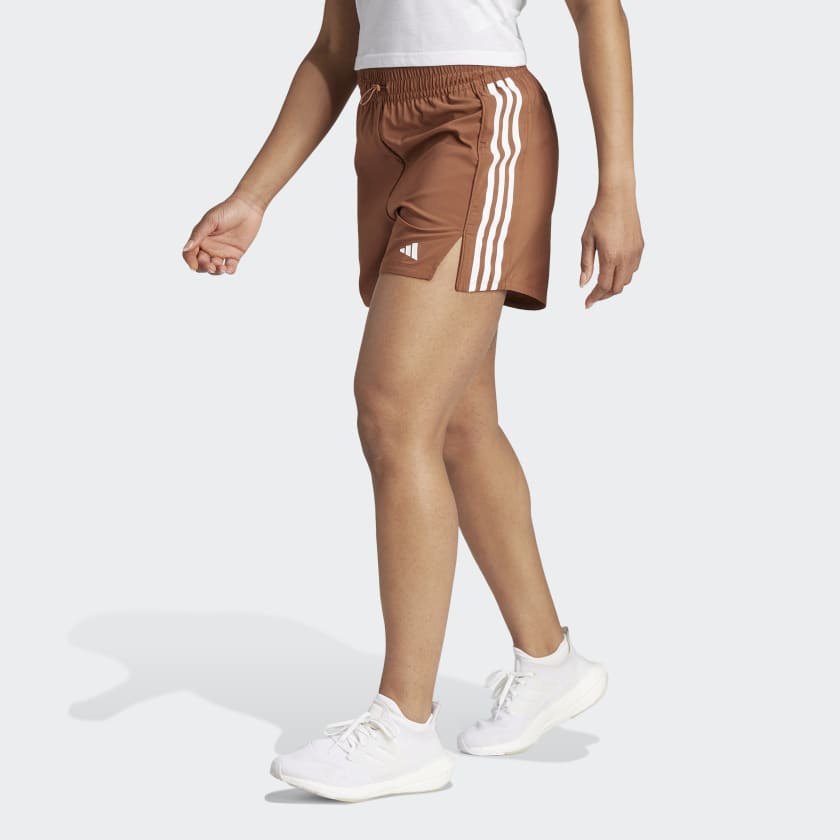 adidas AEROREADY Hyperglam 5-Inch Woven Shorts - Brown
