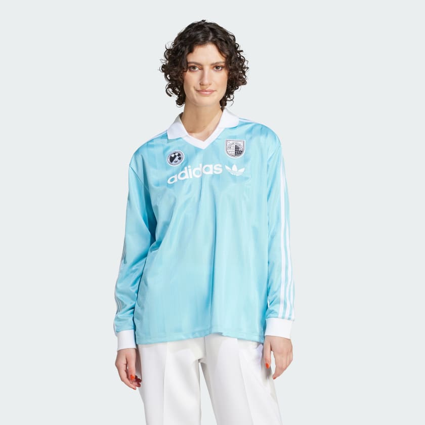 adidas Football Long Sleeve Tee Blue adidas Philippines