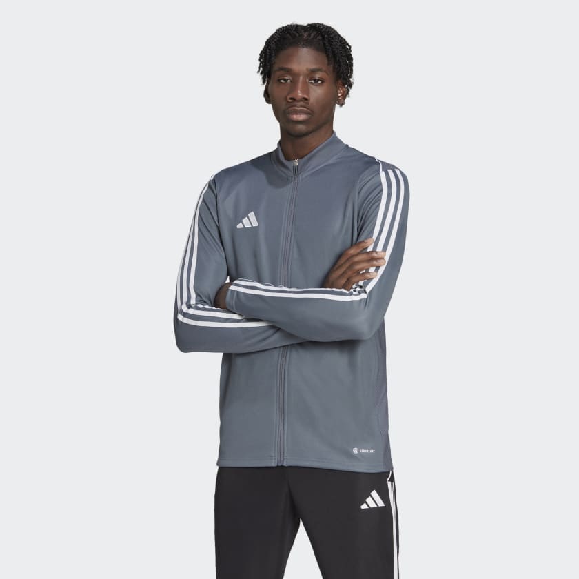 adidas Tiro 23 League Training Jacket - Grey | Men's Soccer | adidas US