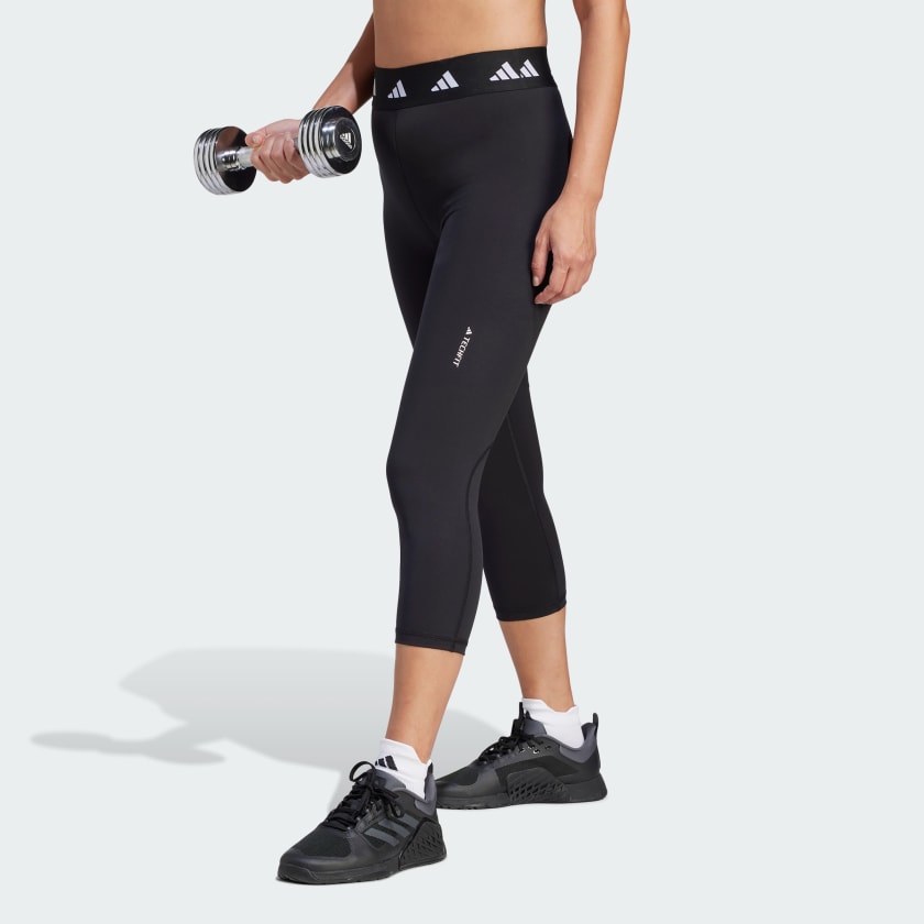 Adidas Techfit Medium Compression Climalite Capri Athletic Pants