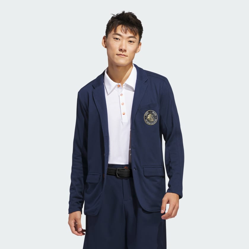 Adidas coat blue deals