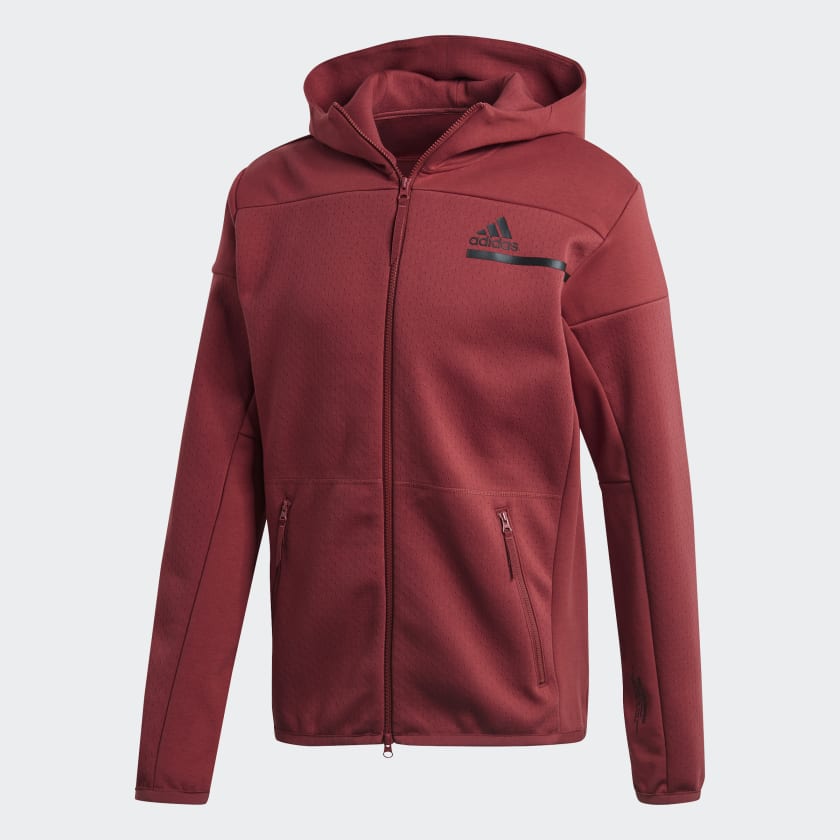 Adidas zne hoodie red best sale