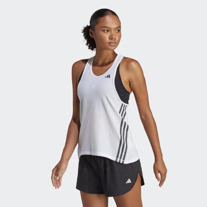 Camiseta sin mangas Run Icons Made with Running - Blanco adidas | adidas España