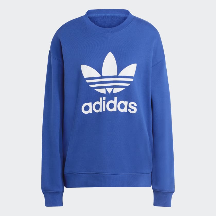 adidas Trefoil Crew Sweatshirt Blue adidas Thailand