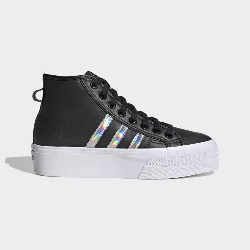 adidas Nizza Platform Mid Shoes - Black | adidas UK