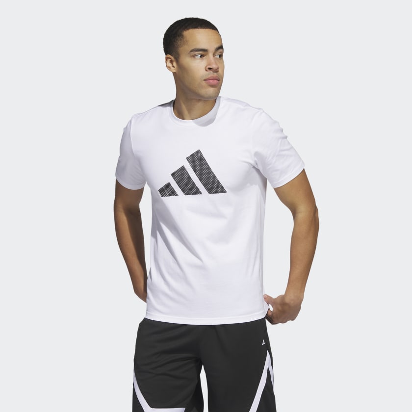 adidas Inline Basketball Graphic Tee - White | adidas India