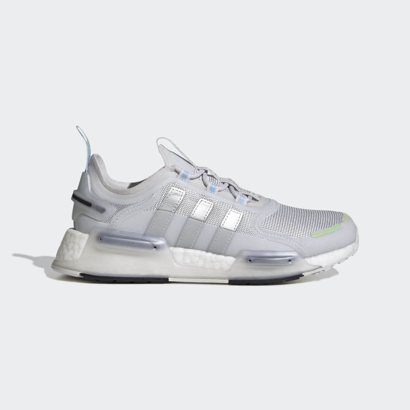 Grey white adidas nmd discount
